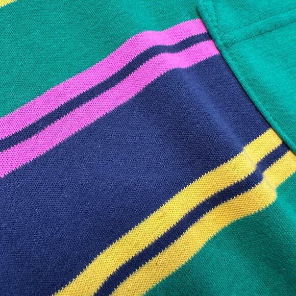 Vintage 1980s Bay Club Studio Crewneck Striped Top - Picture 3 of 5